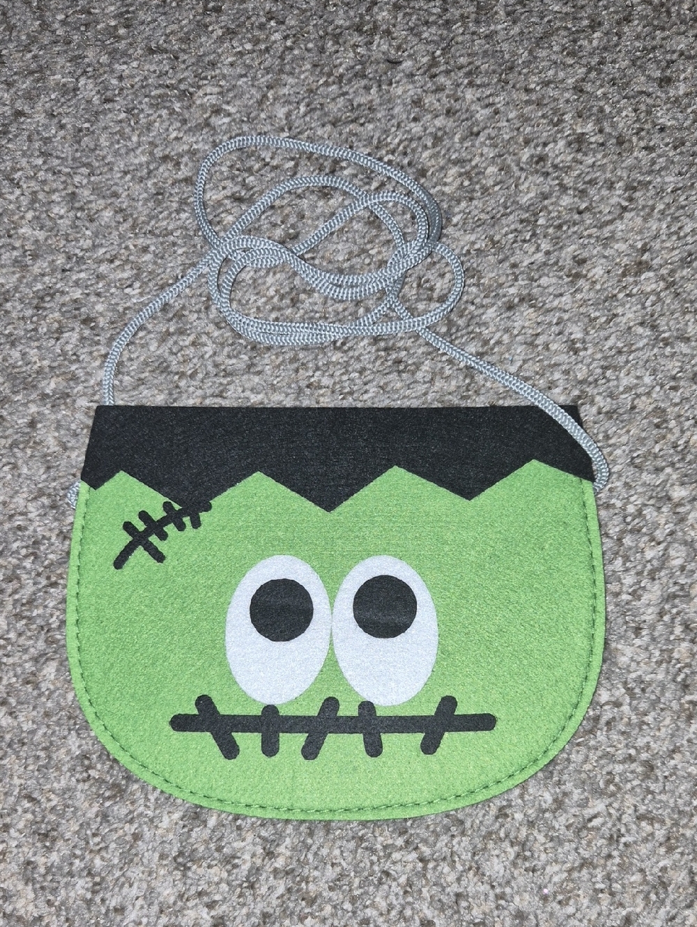 Toddler Green Frankenstein Crossbody Bag